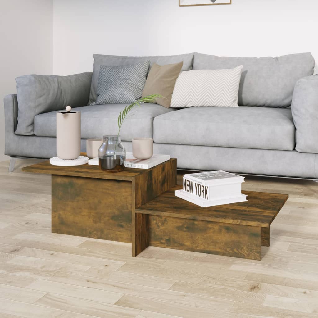 vidaXL Coffee Table | Smoked Oak | Engineered Wood | Medium | Great Design