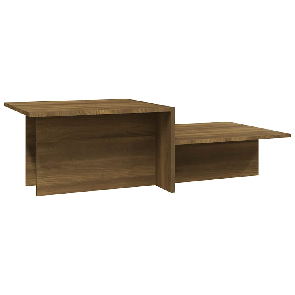 815148 vidaXL Coffee Table Brown Oak 111,5x50x33 cm Engineered Wood