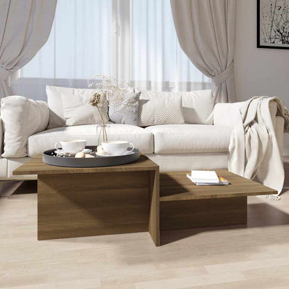815148 vidaXL Coffee Table Brown Oak 111,5x50x33 cm Engineered Wood
