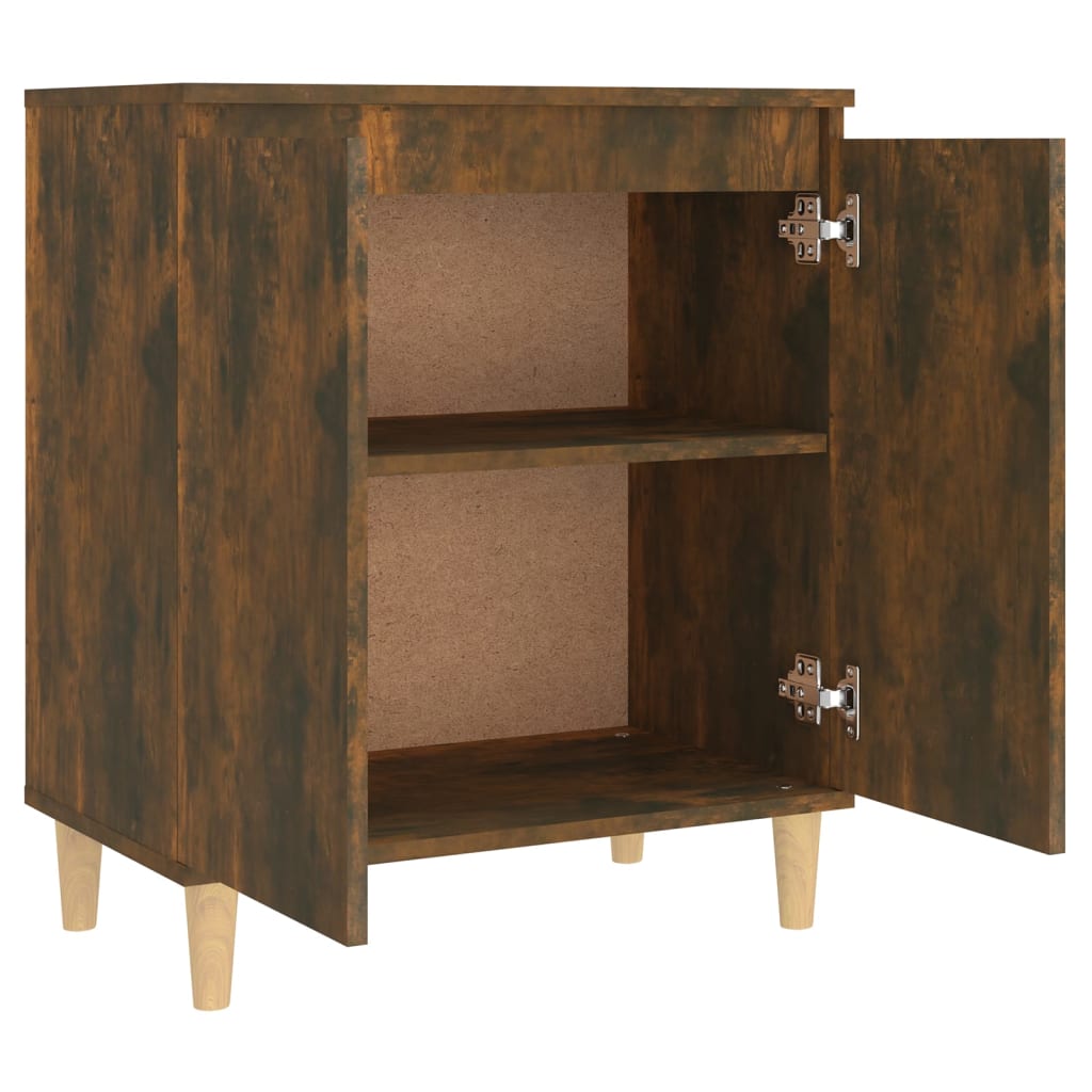vidaXL Sideboard Smoked Oak 60x35x70 cm Engineered Wood