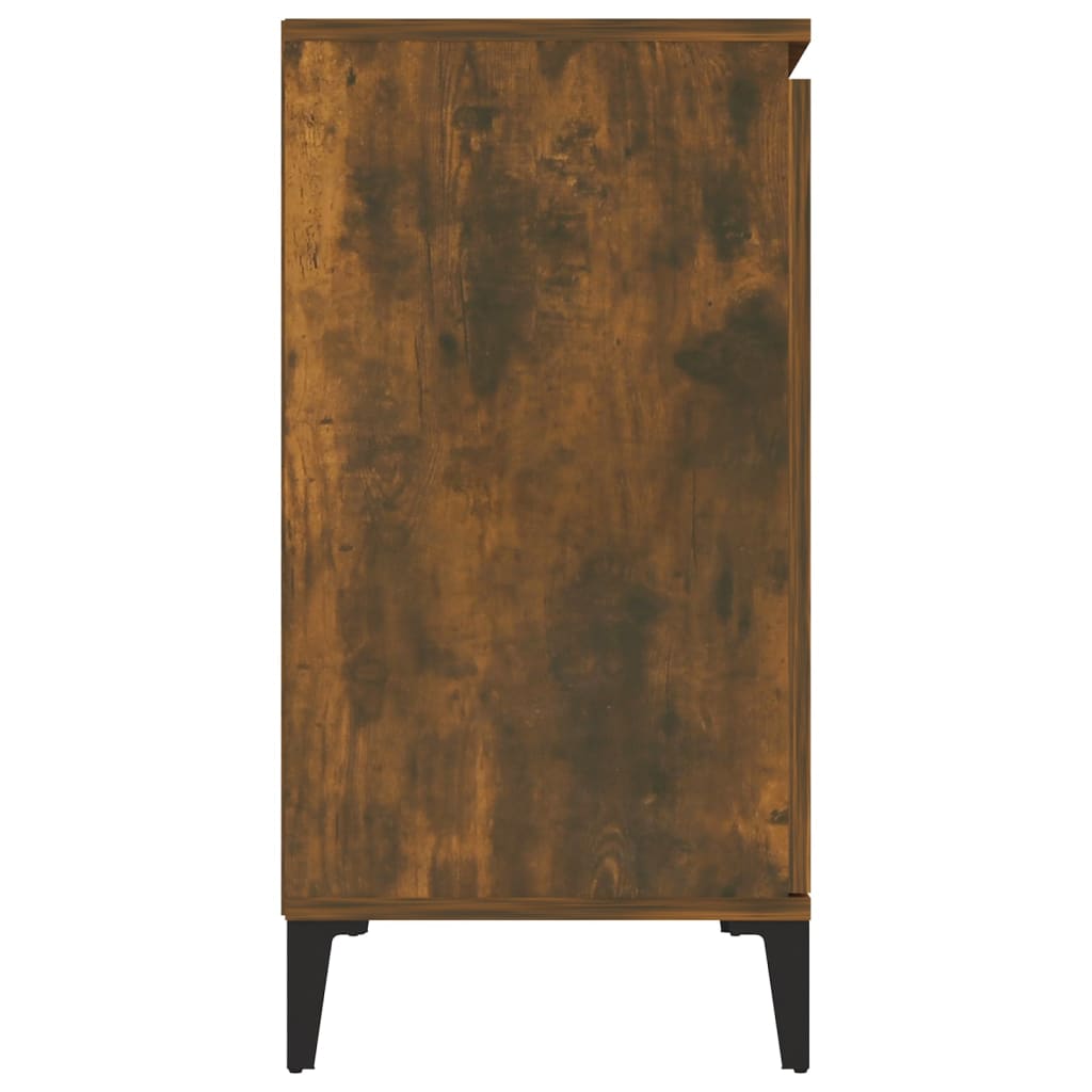 vidaXL Sideboard Smoked Oak 102x35x70 cm Engineered Wood