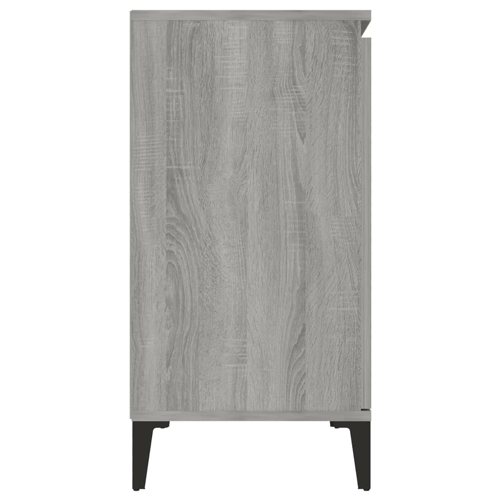 vidaXL Sideboard Grey Sonoma 102x35x70 cm Engineered Wood
