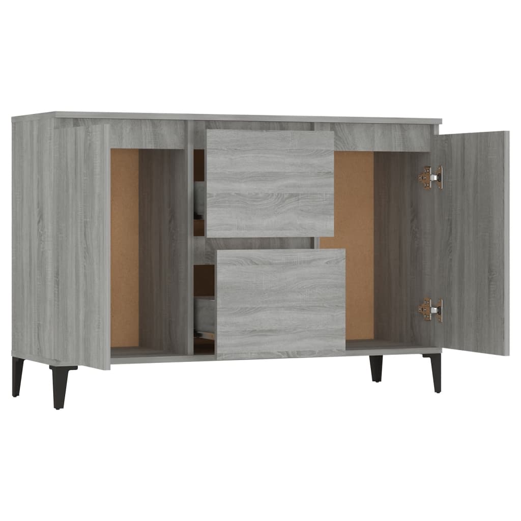 vidaXL Sideboard Grey Sonoma 102x35x70 cm Engineered Wood