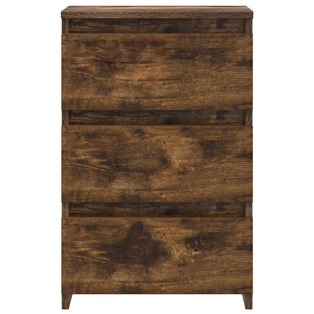 vidaXL Bed Cabinets 2 pcs Smoked Oak 40x35x62.5 cm Engineered Wood