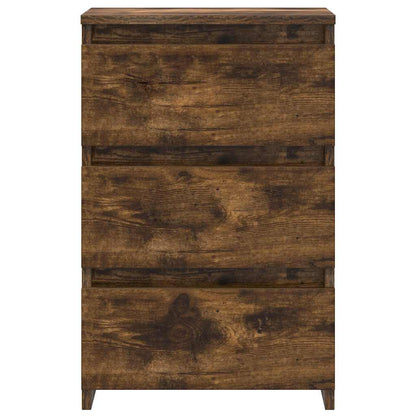 vidaXL Bed Cabinets 2 pcs Smoked Oak 40x35x62.5 cm Engineered Wood
