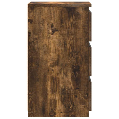 vidaXL Bed Cabinets 2 pcs Smoked Oak 40x35x62.5 cm Engineered Wood
