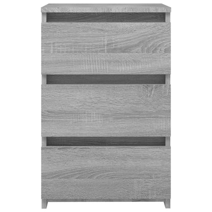 vidaXL Bed Cabinet Grey Sonoma 40x35x62.5 cm Engineered Wood