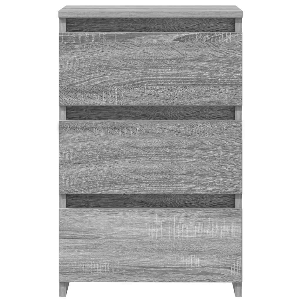 vidaXL Bed Cabinets 2 pcs Grey Sonoma 40x35x62.5 cm Engineered Wood