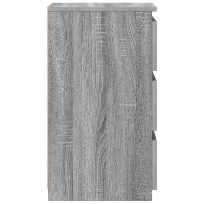 vidaXL Bed Cabinets 2 pcs Grey Sonoma 40x35x62.5 cm Engineered Wood