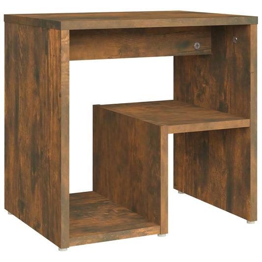 815177 vidaXL Bed Cabinet Smoked Oak 40x30x40 cm Engineered Wood