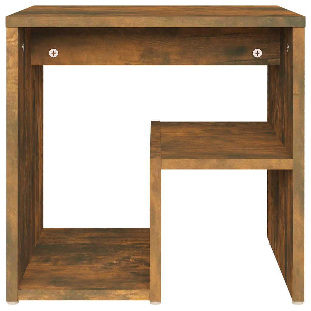 815177 vidaXL Bed Cabinet Smoked Oak 40x30x40 cm Engineered Wood
