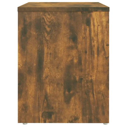 815177 vidaXL Bed Cabinet Smoked Oak 40x30x40 cm Engineered Wood