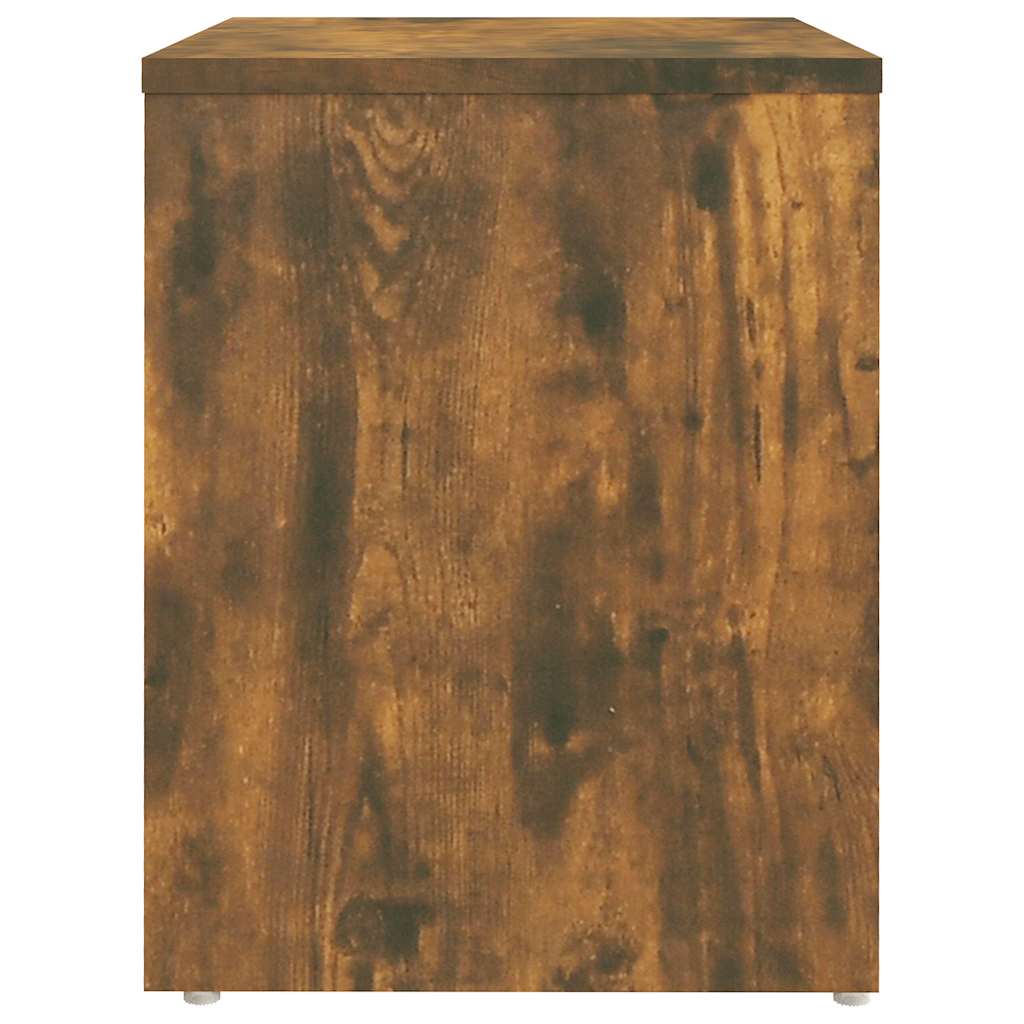 815178 vidaXL Bed Cabinets 2 pcs Smoked Oak 40x30x40 cm Engineered Wood