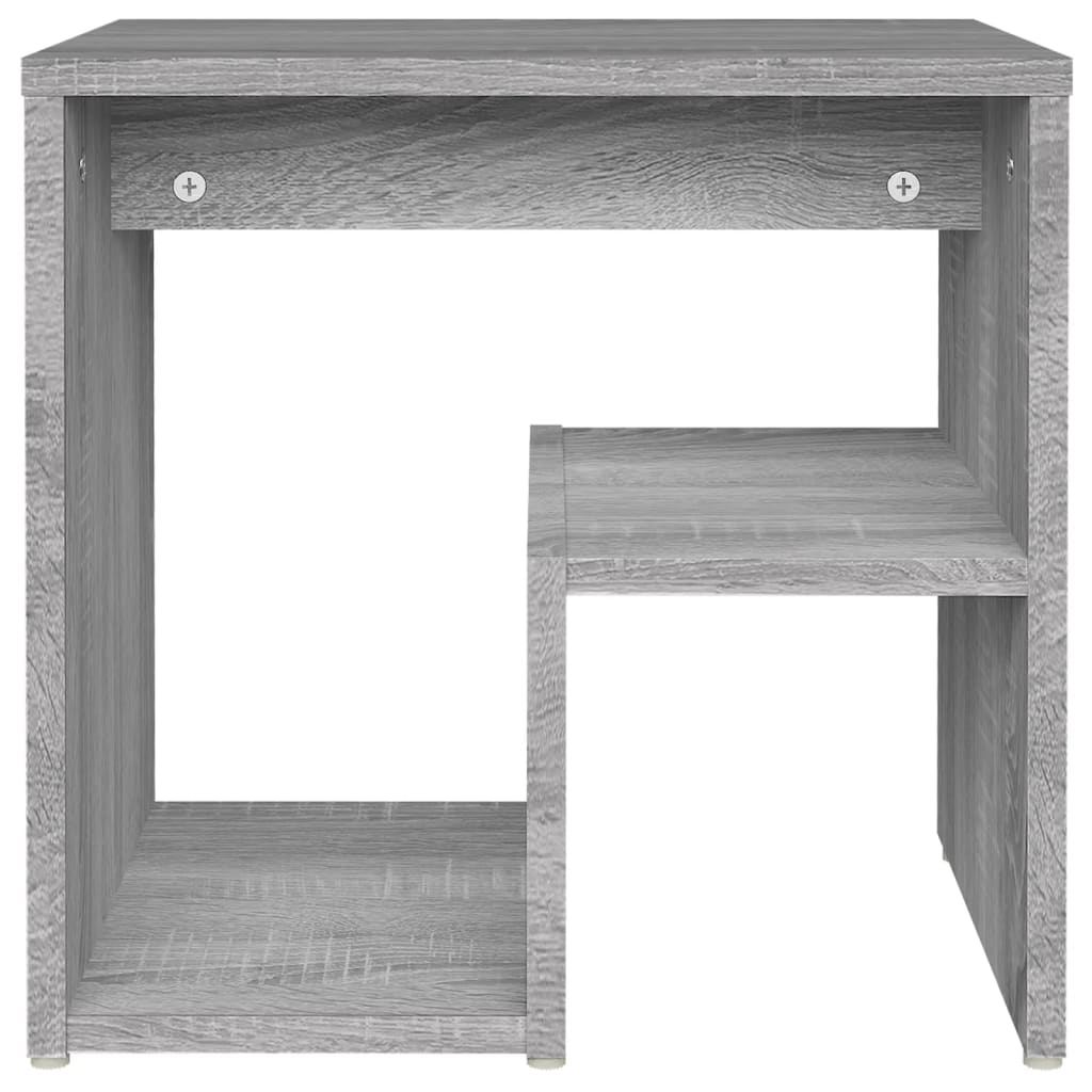 vidaXL Bed Cabinets 2 pcs Grey Sonoma 40x30x40 cm Engineered Wood
