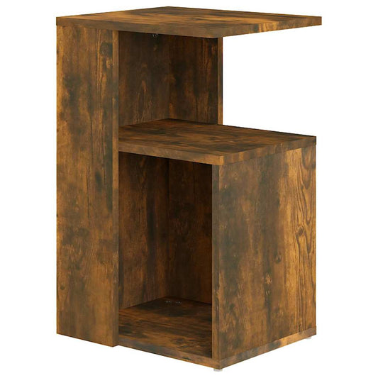 815189 vidaXL Side Table Smoked Oak 36x30x56 cm Engineered Wood