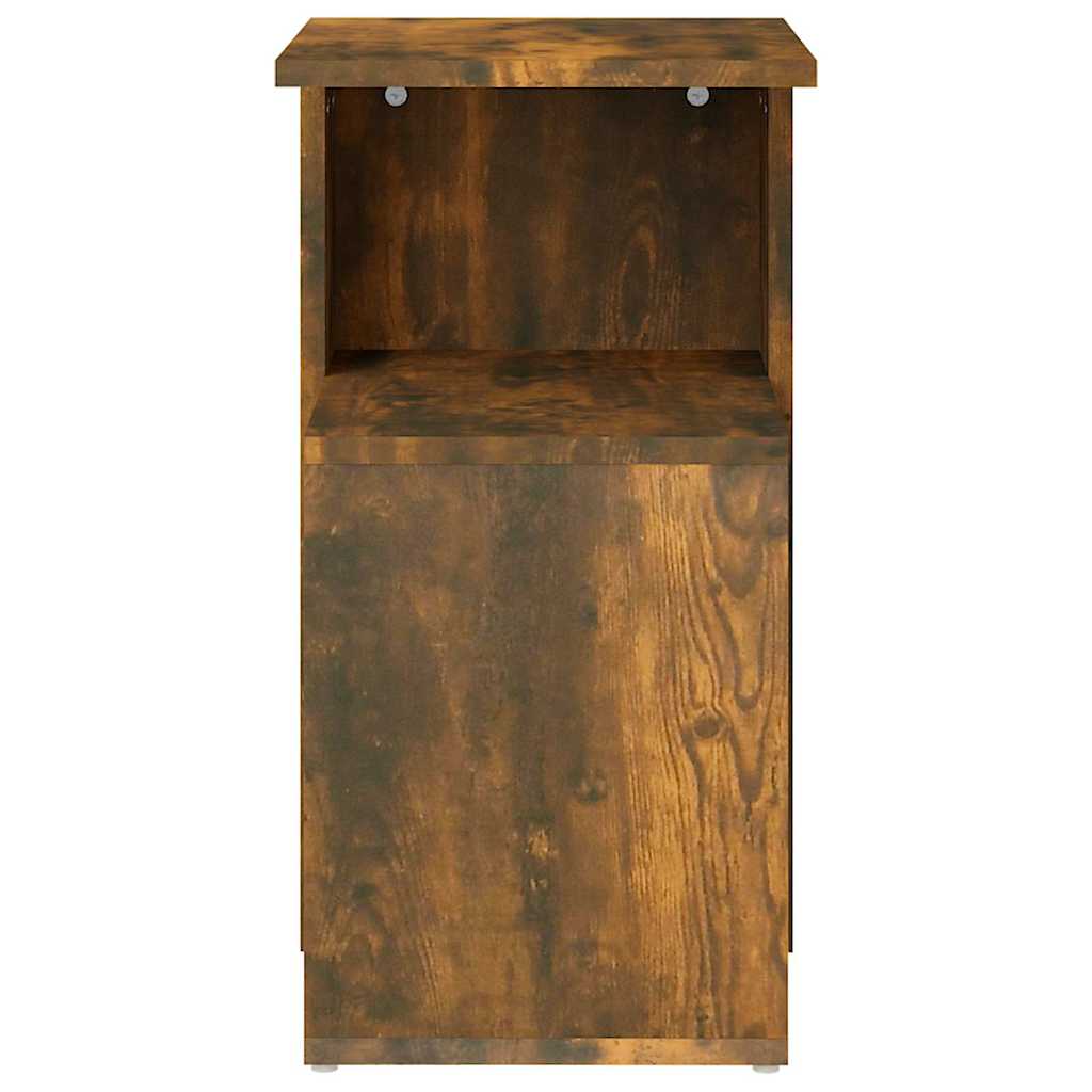 815189 vidaXL Side Table Smoked Oak 36x30x56 cm Engineered Wood