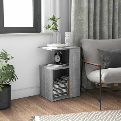 815190 vidaXL Side Table Grey Sonoma 36x30x56 cm Engineered Wood