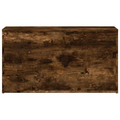vidaXL Storage Chest Smoked Oak 84x42x46 cm Engineered Wood