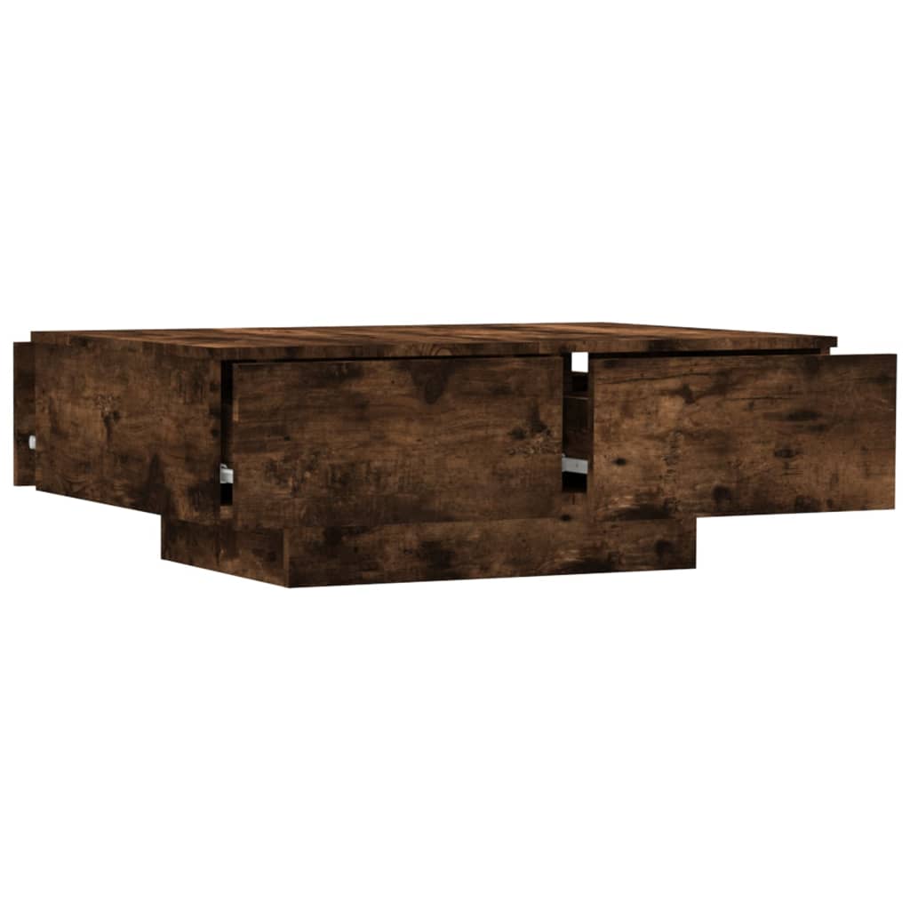vidaXL Coffee Table Smoked Oak 90x60x31 cm Engineered Wood