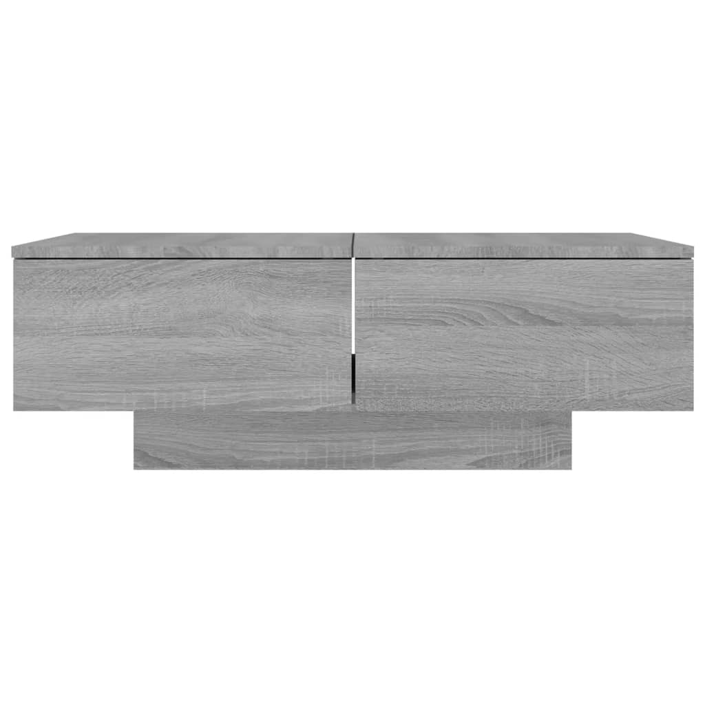 vidaXL Coffee Table Grey Sonoma 90x60x31 cm Engineered Wood