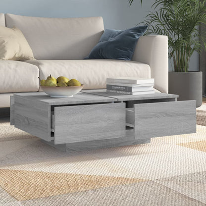 vidaXL Coffee Table Grey Sonoma 90x60x31 cm Engineered Wood