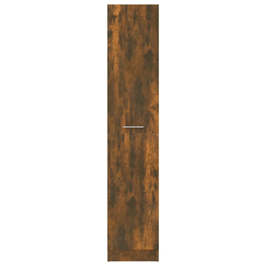 vidaXL Apothecary Cabinet Smoked Oak 30x42.5x150 cm Engineered Wood