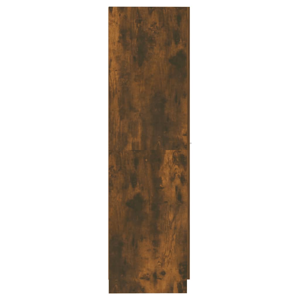 vidaXL Apothecary Cabinet Smoked Oak 30x42.5x150 cm Engineered Wood