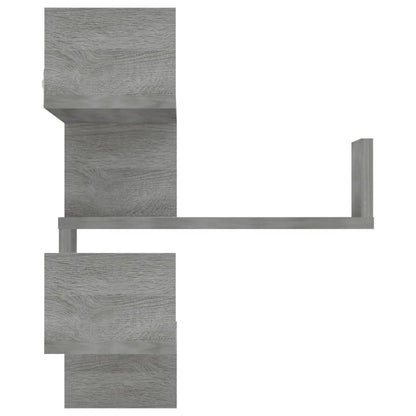 815207 vidaXL Wall Corner Shelves 2 pcs Grey Sonoma 40x40x50 cm Engineered Wood
