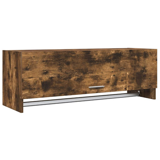 vidaXL Wardrobe Smoked Oak 100x32.5x35 cm Engineered Wood