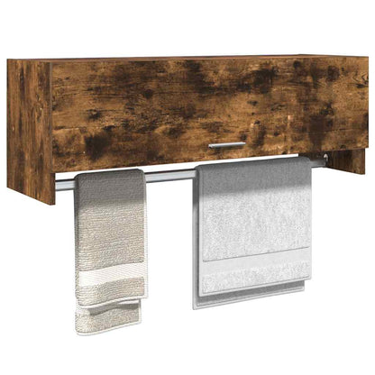 815213 vidaXL Wardrobe Smoked Oak 100x32,5x35 cm Engineered Wood