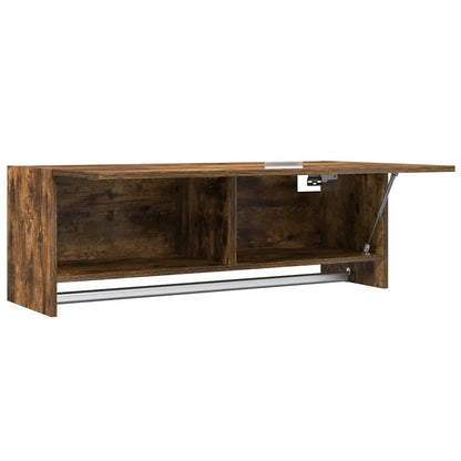 815213 vidaXL Wardrobe Smoked Oak 100x32,5x35 cm Engineered Wood