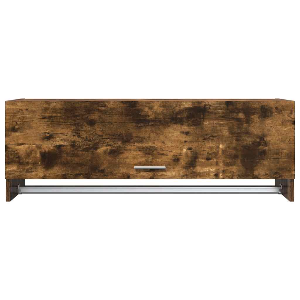 815213 vidaXL Wardrobe Smoked Oak 100x32,5x35 cm Engineered Wood