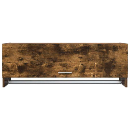 815213 vidaXL Wardrobe Smoked Oak 100x32,5x35 cm Engineered Wood