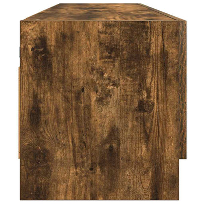 815213 vidaXL Wardrobe Smoked Oak 100x32,5x35 cm Engineered Wood