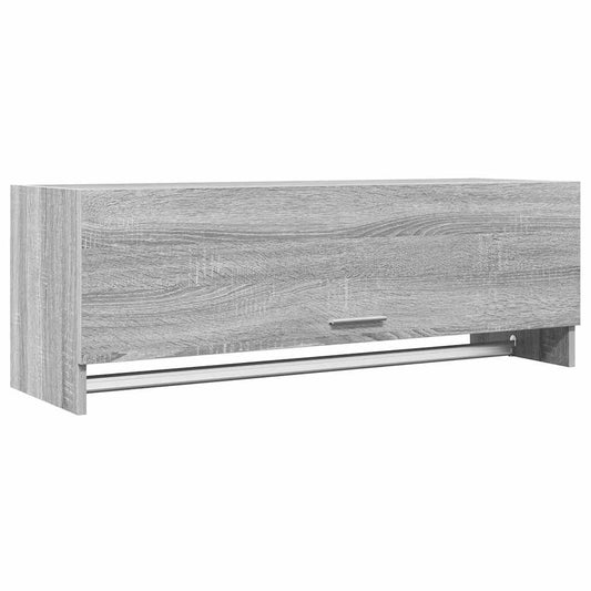 815214 vidaXL Wardrobe Grey Sonoma 100x32,5x35 cm Engineered Wood