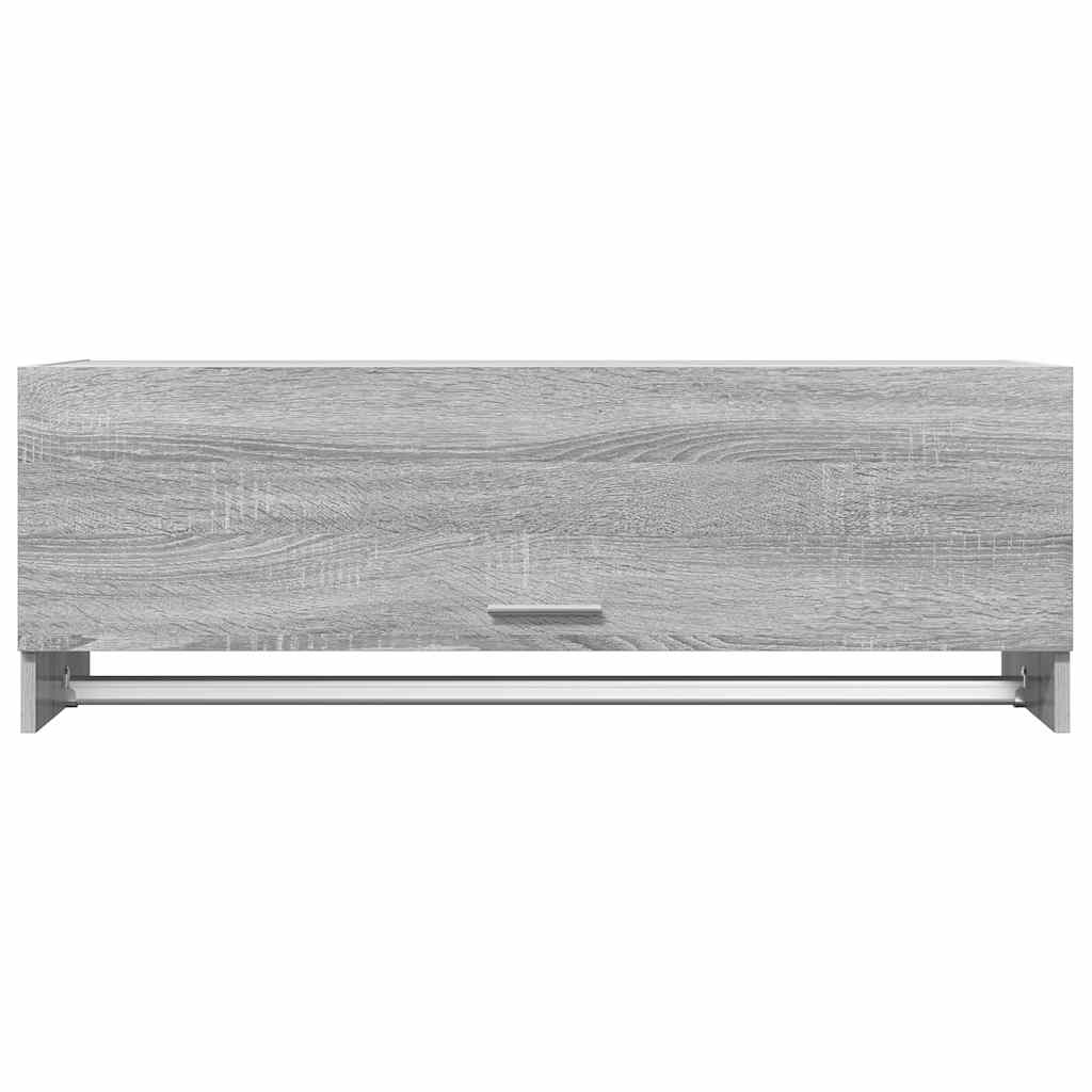 815214 vidaXL Wardrobe Grey Sonoma 100x32,5x35 cm Engineered Wood