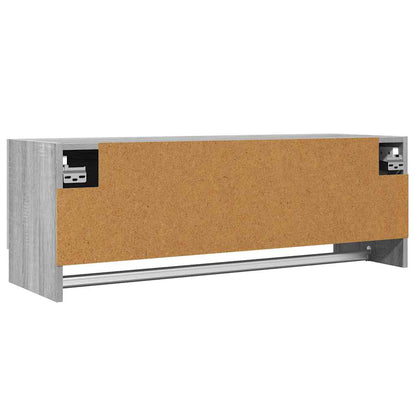 815214 vidaXL Wardrobe Grey Sonoma 100x32,5x35 cm Engineered Wood