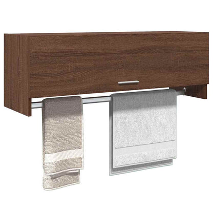815215 vidaXL Wardrobe Brown Oak 100x32,5x35 cm Engineered Wood