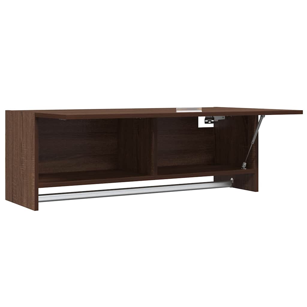 815215 vidaXL Wardrobe Brown Oak 100x32,5x35 cm Engineered Wood