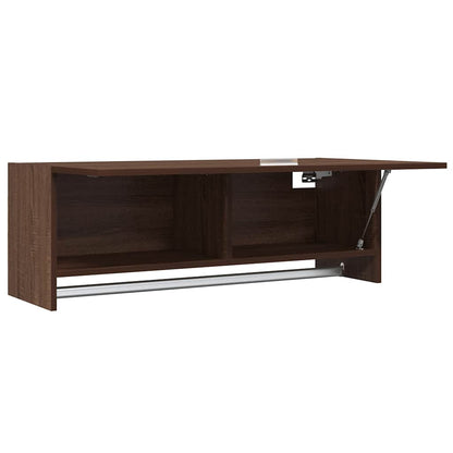815215 vidaXL Wardrobe Brown Oak 100x32,5x35 cm Engineered Wood