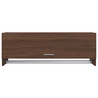 815215 vidaXL Wardrobe Brown Oak 100x32,5x35 cm Engineered Wood