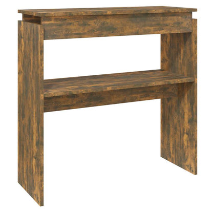 815216 vidaXL Console Table Smoked Oak 80x30x80 cm Engineered Wood
