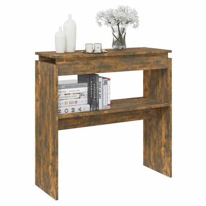 815216 vidaXL Console Table Smoked Oak 80x30x80 cm Engineered Wood