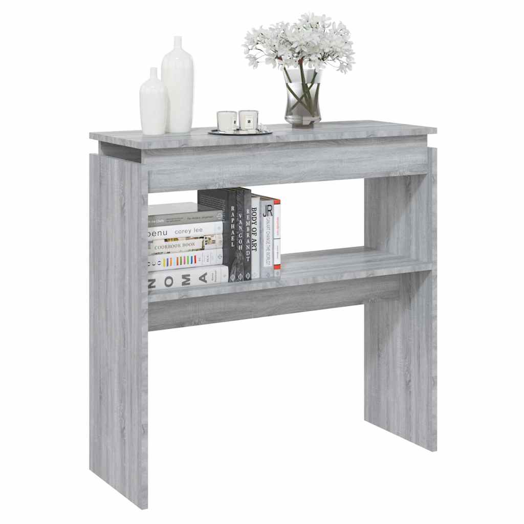 815217 vidaXL Console Table Grey Sonoma 80x30x80 cm Engineered Wood