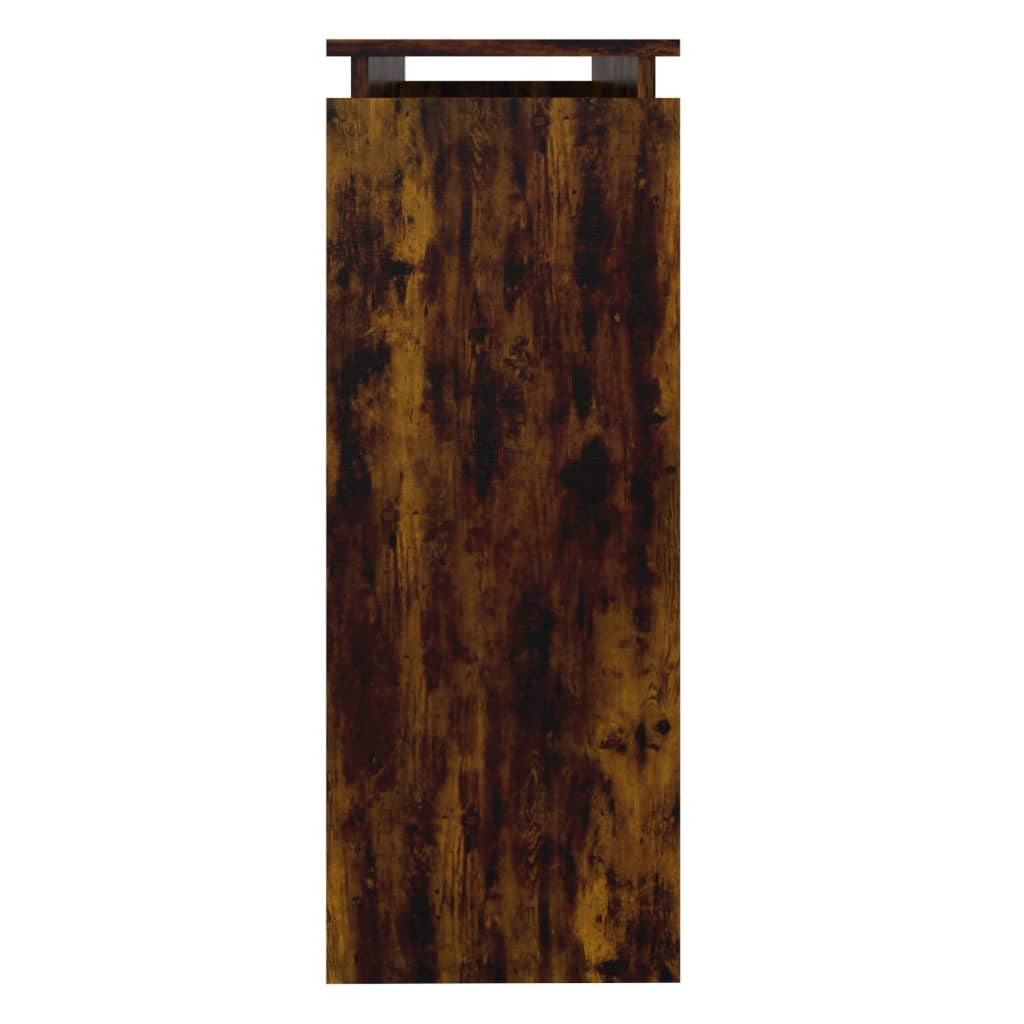 815219 vidaXL Console Table Smoked Oak 102x30x80 cm Engineered Wood