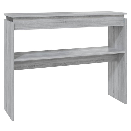 815220 vidaXL Console Table Grey Sonoma 102x30x80 cm Engineered Wood