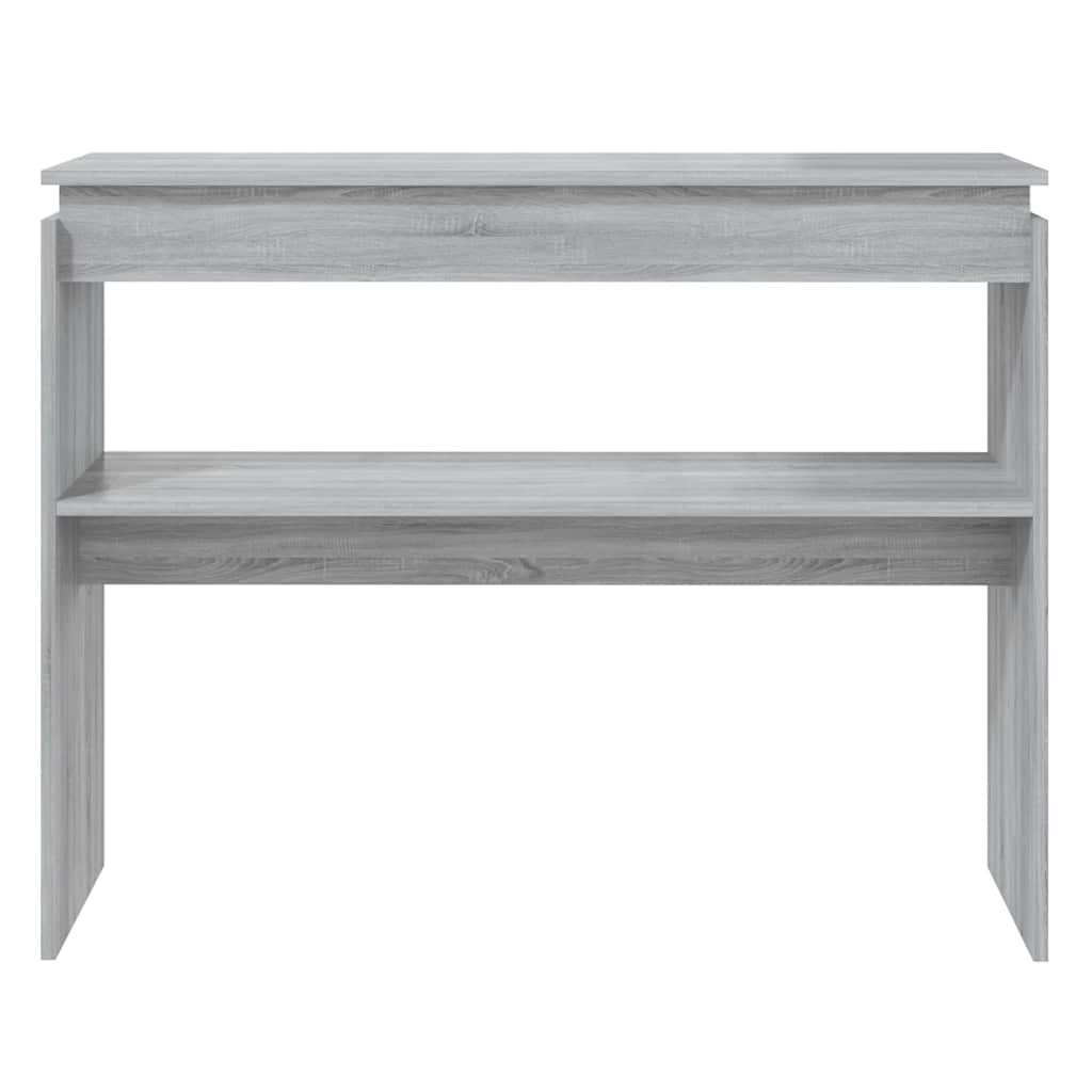 815220 vidaXL Console Table Grey Sonoma 102x30x80 cm Engineered Wood