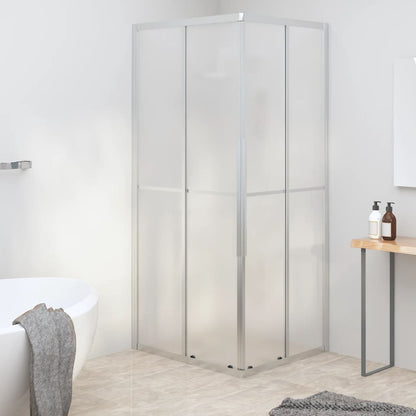vidaXL Shower Cabin Frosted ESG 90x70x180 cm