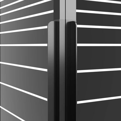 vidaXL Stripe Shower Cabin ESG 80x80x180 cm Black
