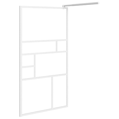 vidaXL Walk-in Shower Wall 80x195 cm ESG Glass White